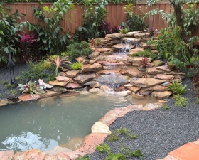 Waterfall Design by Landscape Designer